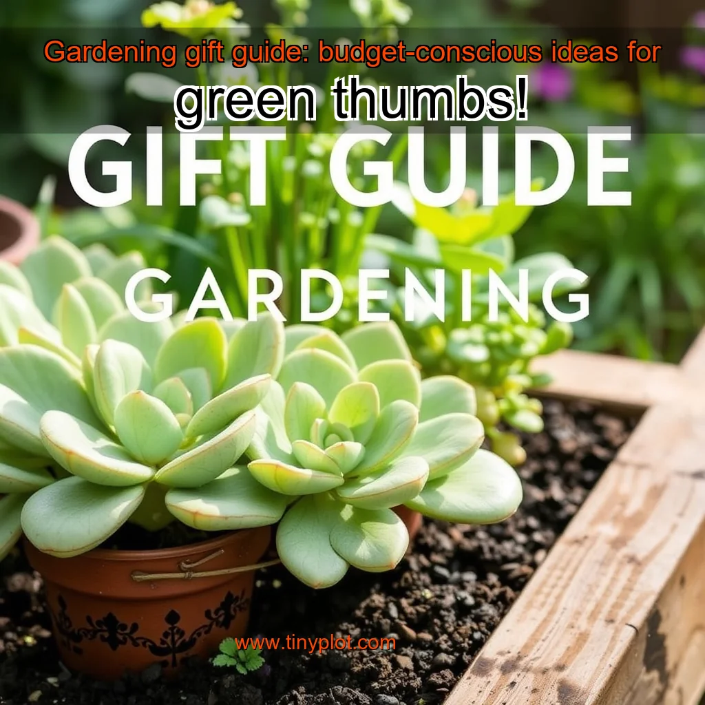 You are currently viewing Gardening gift guide: budget-conscious ideas for green thumbs!