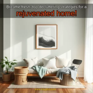 Artistic representation for Breathe fresh: top decluttering strategies for a rejuvenated home!