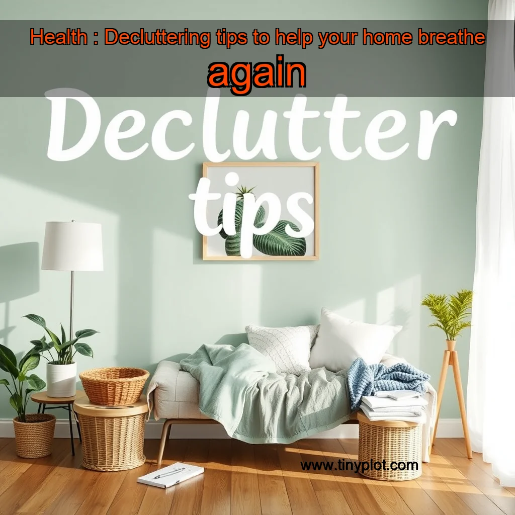 Read more about the article Health : Decluttering tips to help your home breathe again