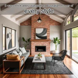Artistic representation for 5 ways brick adds character to Australian homes of every style