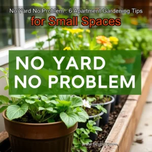 Read more about the article No Yard  No Problem : 6 Apartment Gardening Tips for Small Spaces