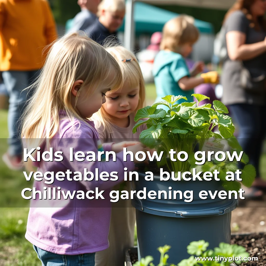 Read more about the article Kids learn how to grow vegetables in a bucket at Chilliwack gardening event
