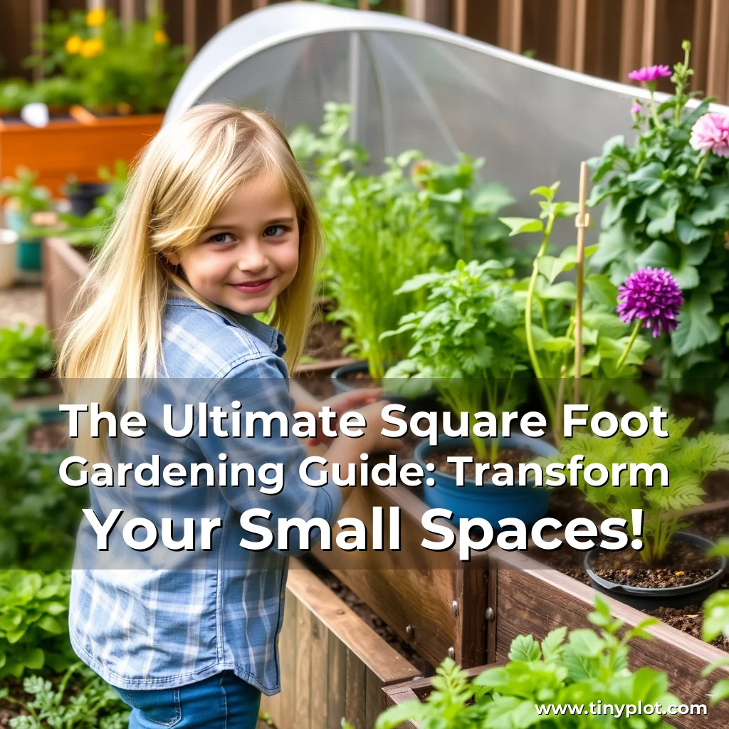 Read more about the article The Ultimate Square Foot Gardening Guide: Transform Your Small Spaces!