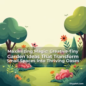 Artistic representation for Maximizing Magic: Creative Tiny Garden Ideas That Transform Small Spaces Into Thriving Oases