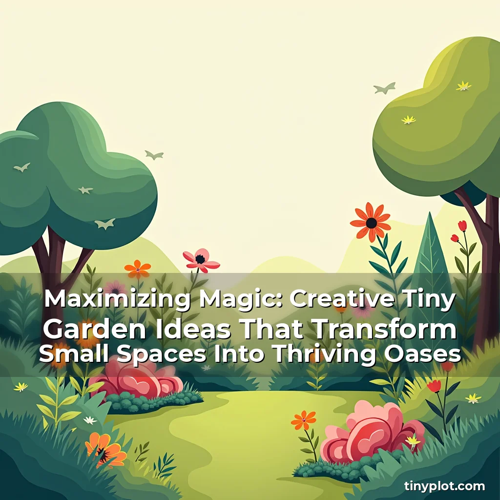 Read more about the article Maximizing Magic: Creative Tiny Garden Ideas That Transform Small Spaces Into Thriving Oases